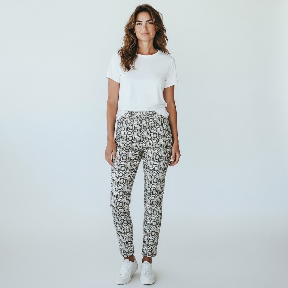 Good American Good Legs Snakeskin Skinny Jeans Womens Size 6 28 Animal Print